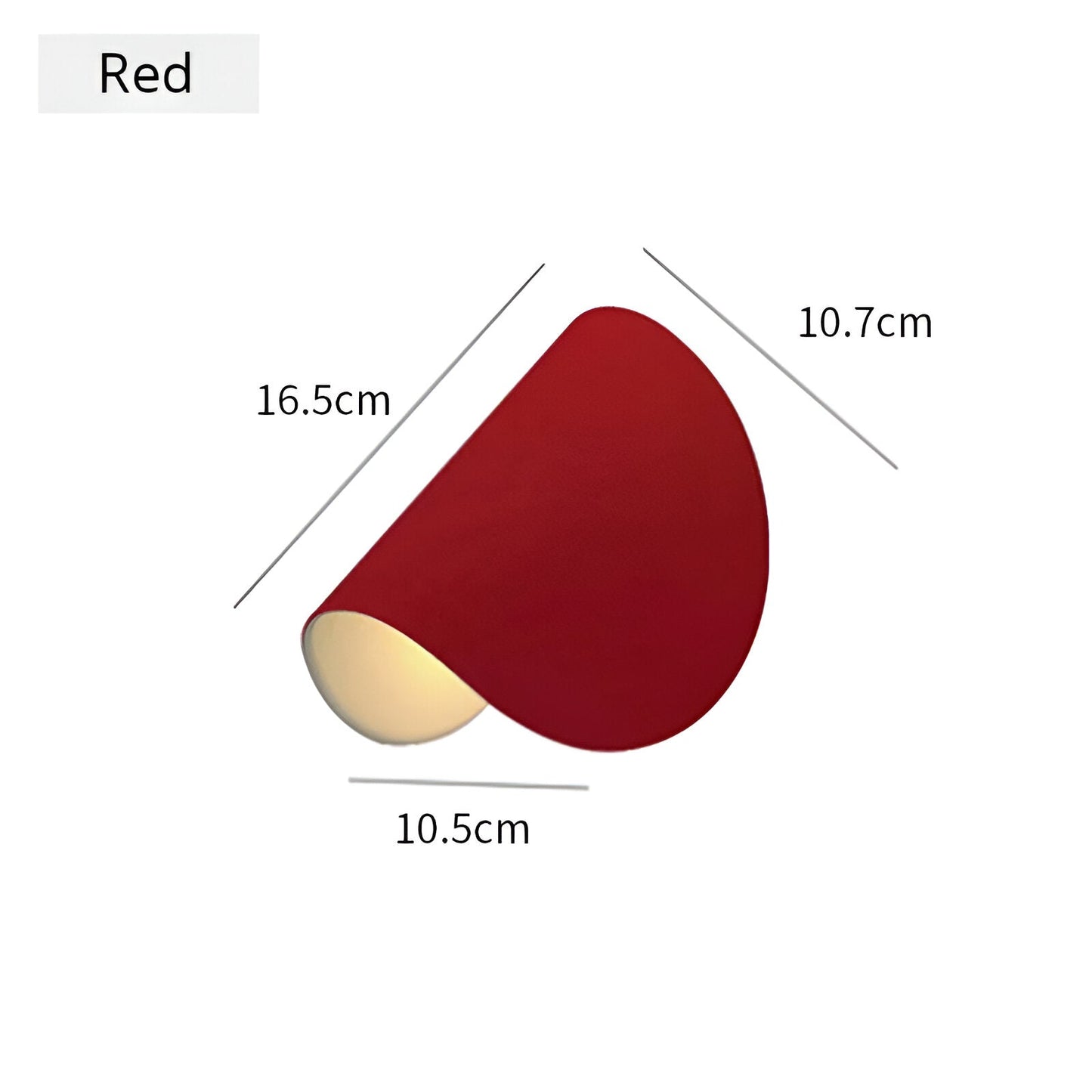 Flexible Metal Wall Light with Curved Shade