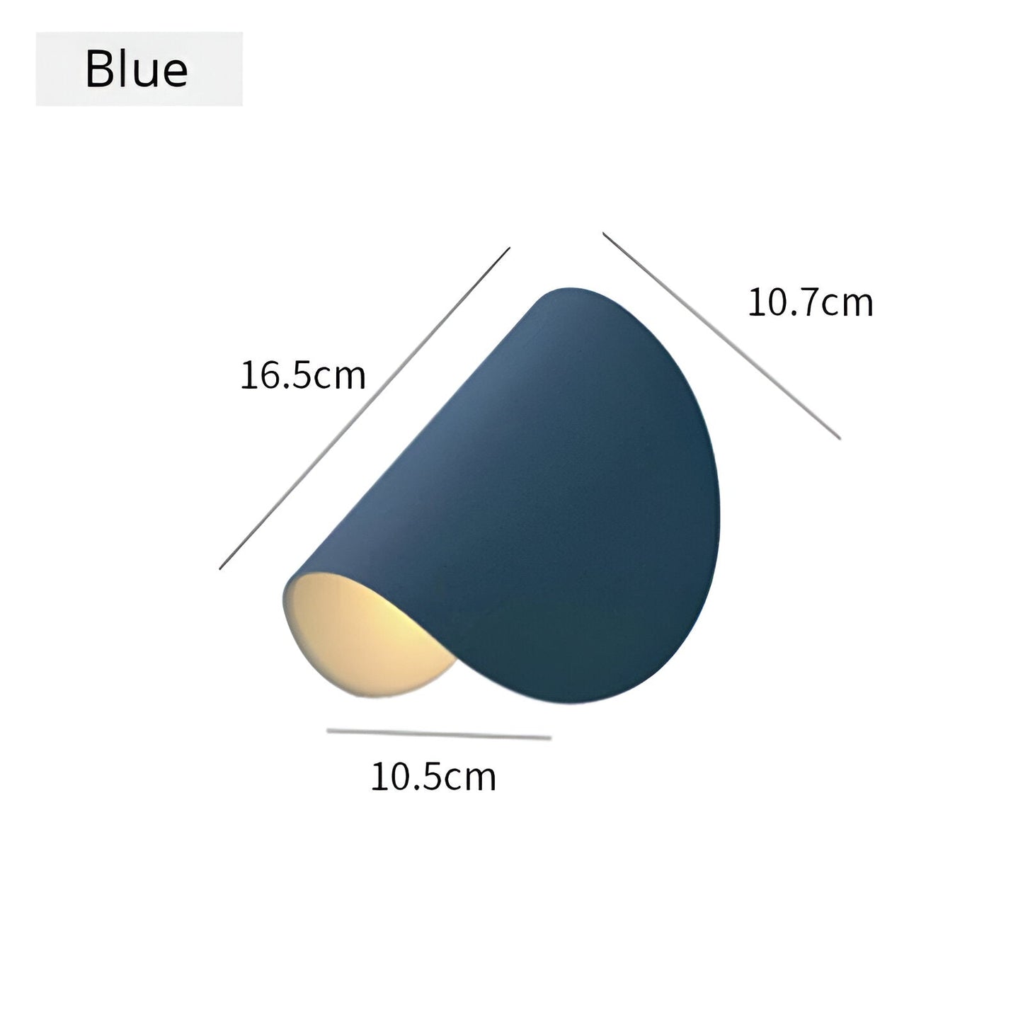 Flexible Metal Wall Light with Curved Shade