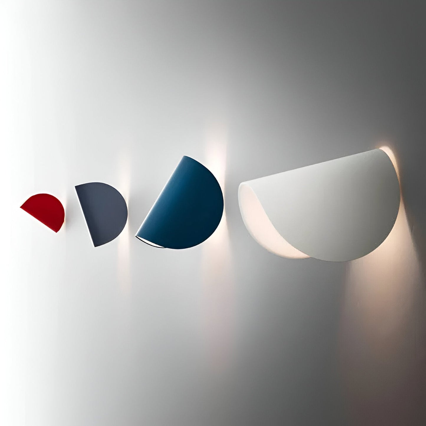 Flexible Metal Wall Light with Curved Shade
