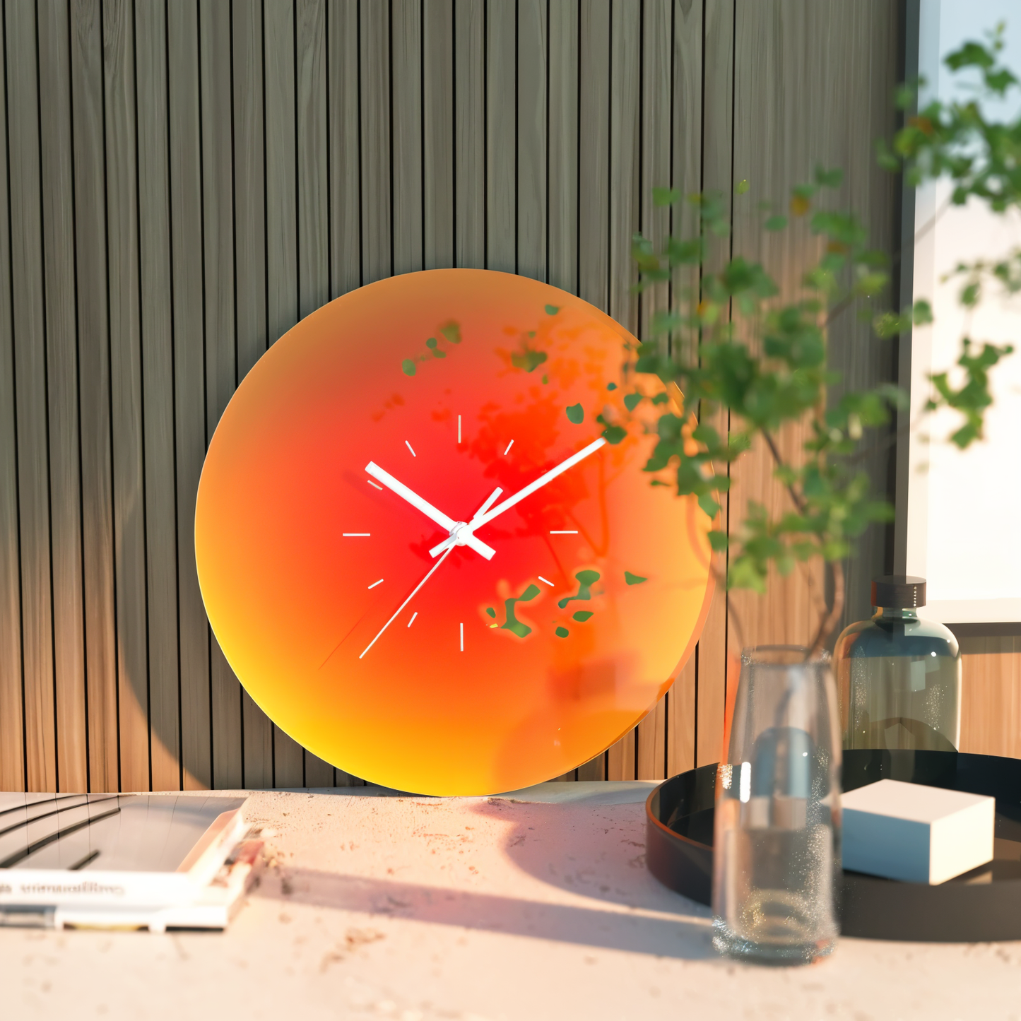 Colorful Silent Round Wall Clock