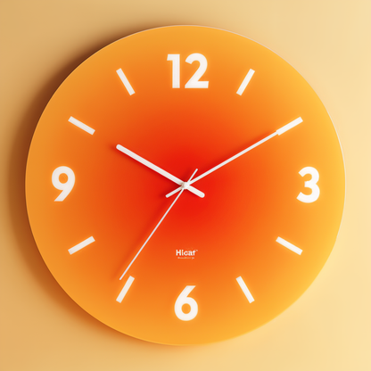 Colorful Silent Round Wall Clock