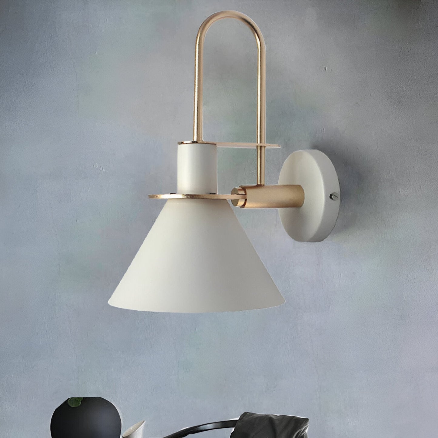 Modern LED Wall Light with Unique Trumpet Shape