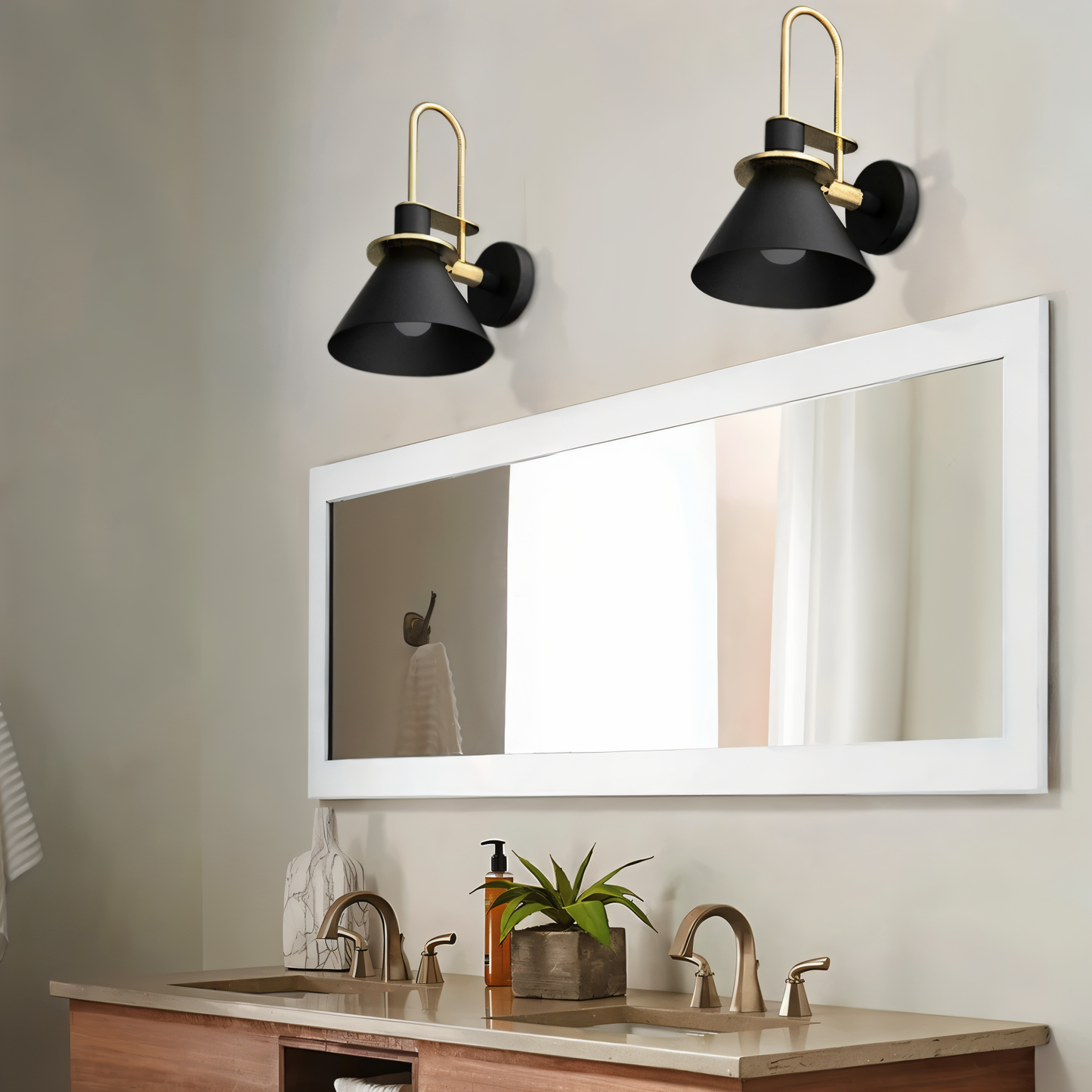 Modern LED Wall Light with Unique Trumpet Shape