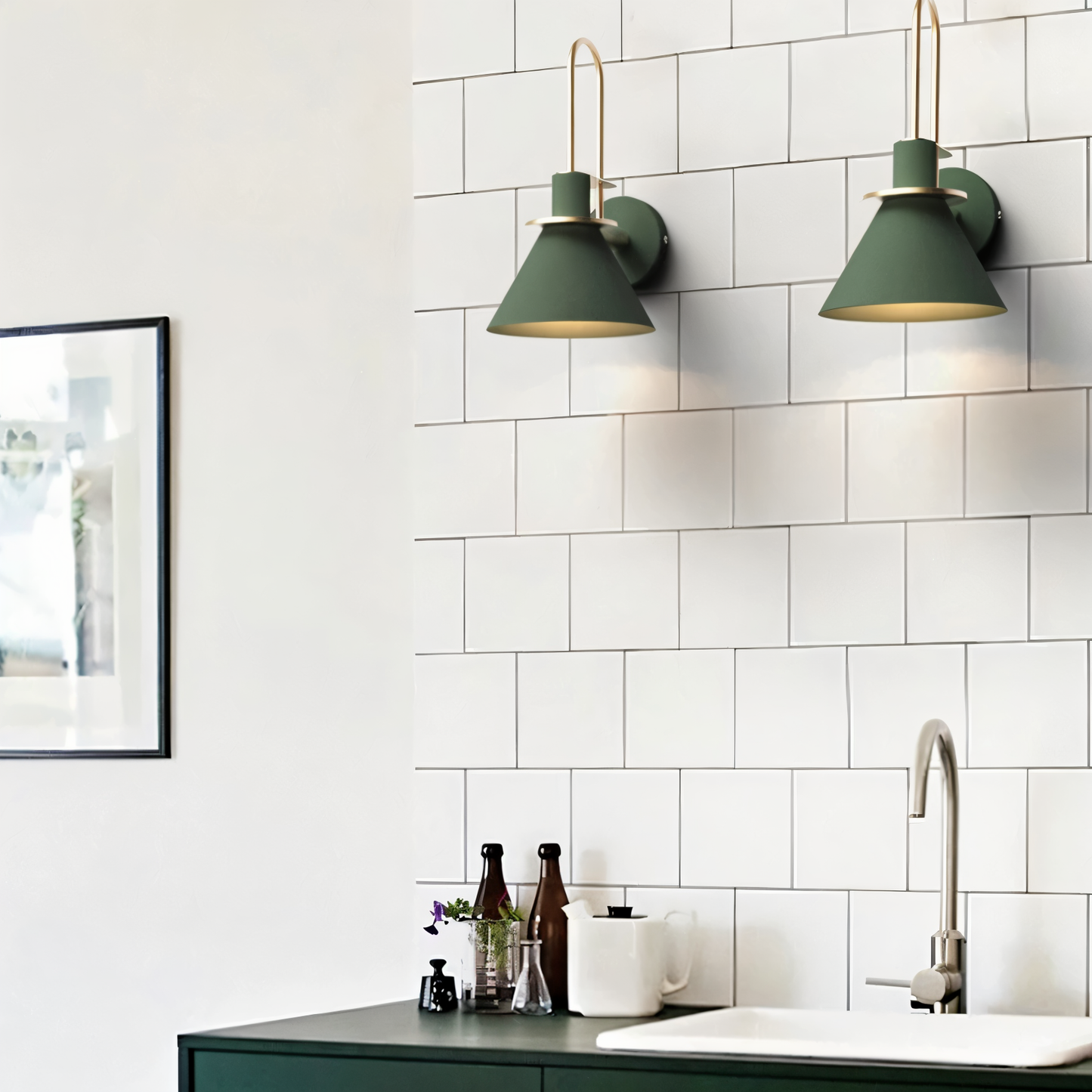 Modern LED Wall Light with Unique Trumpet Shape