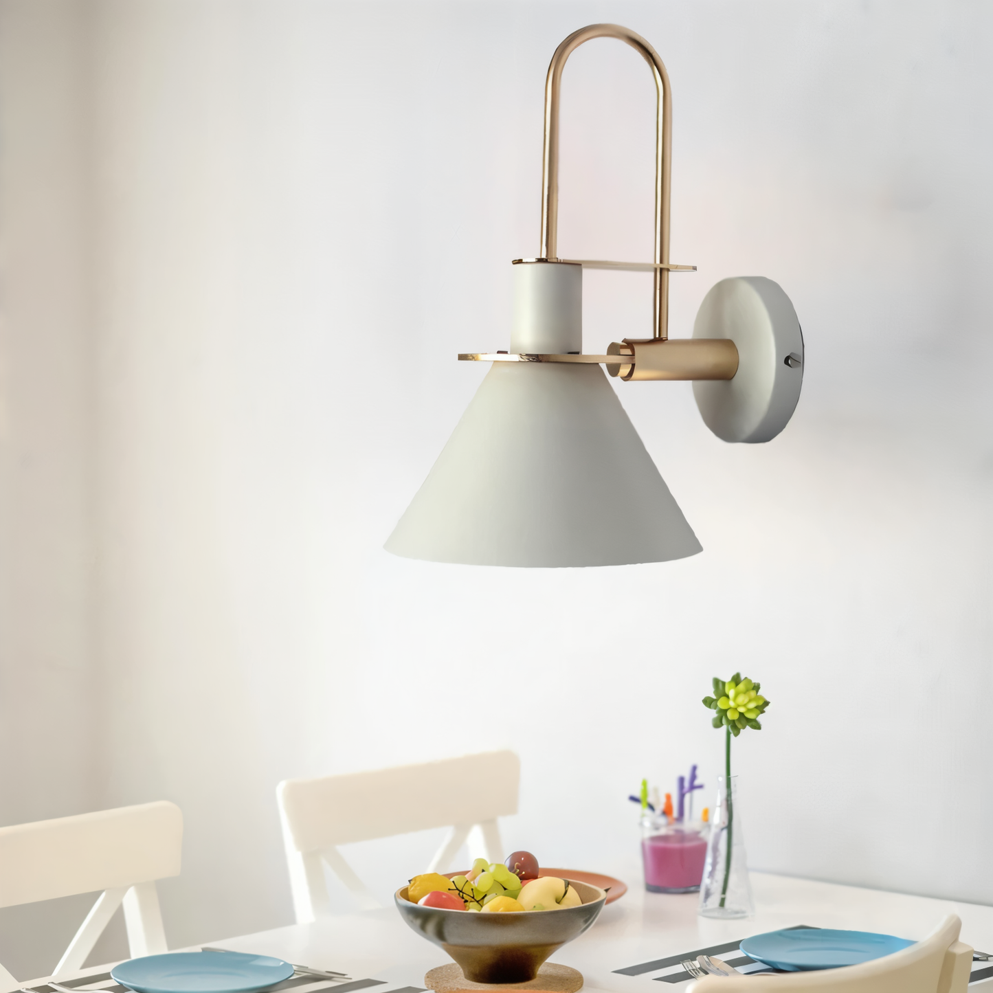 Modern LED Wall Light with Unique Trumpet Shape