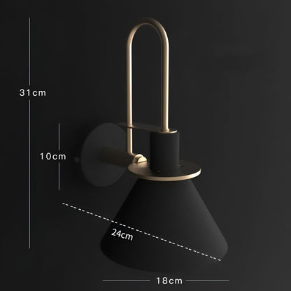 Modern LED Wall Light with Unique Trumpet Shape