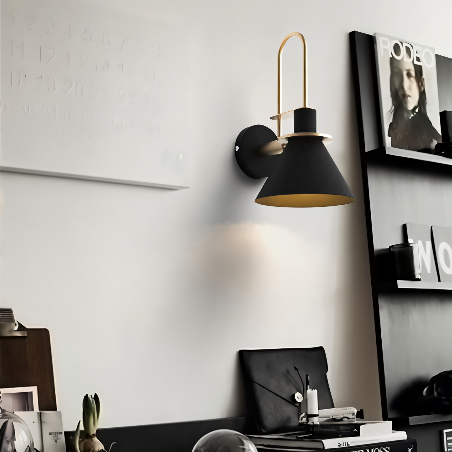 Modern LED Wall Light with Unique Trumpet Shape
