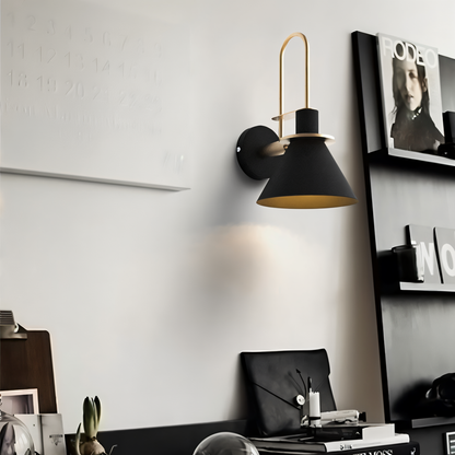 Modern LED Wall Light with Unique Trumpet Shape