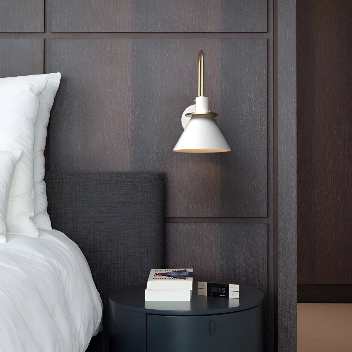 Modern LED Wall Light with Unique Trumpet Shape
