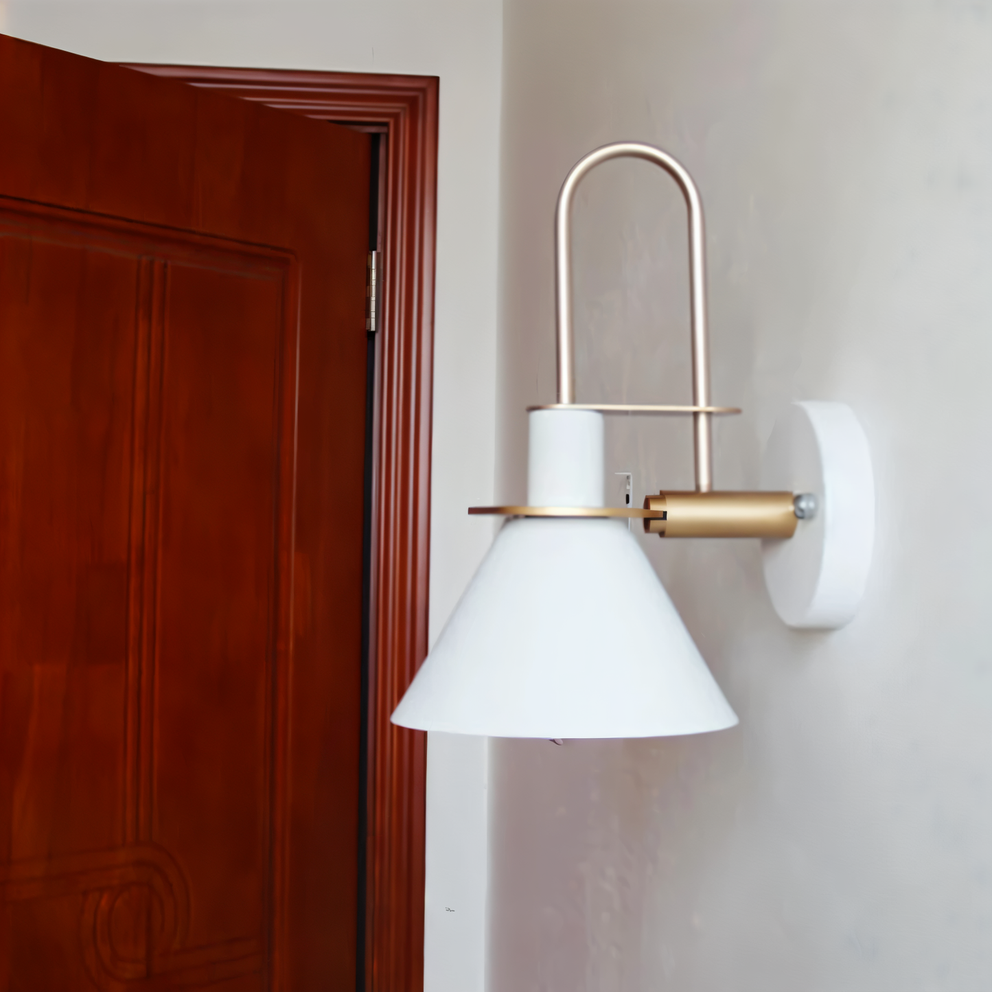 Modern LED Wall Light with Unique Trumpet Shape