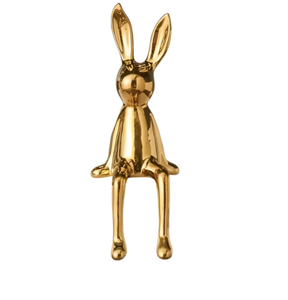 Cute Ceramic Easter Bunny Figurine