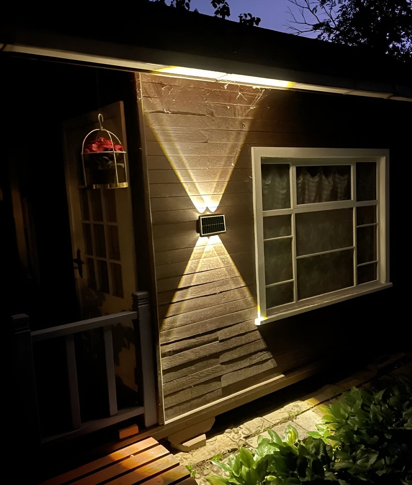 Outdoor Waterproof Solar Powered Wall Lamp