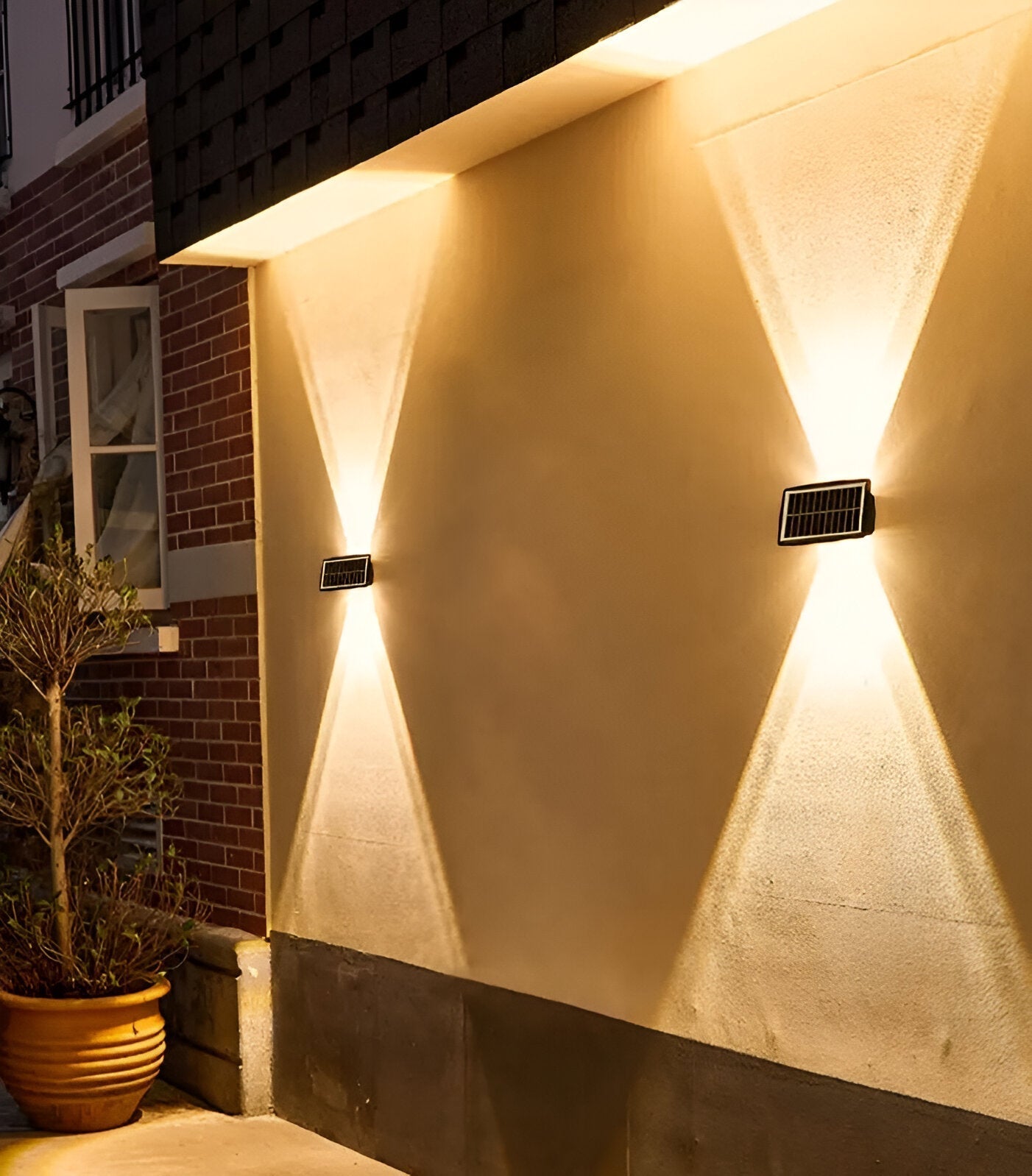 Outdoor Waterproof Solar Powered Wall Lamp