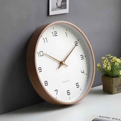 Simple Wooden Wall Clock for Home and Office Decor - Fesara
