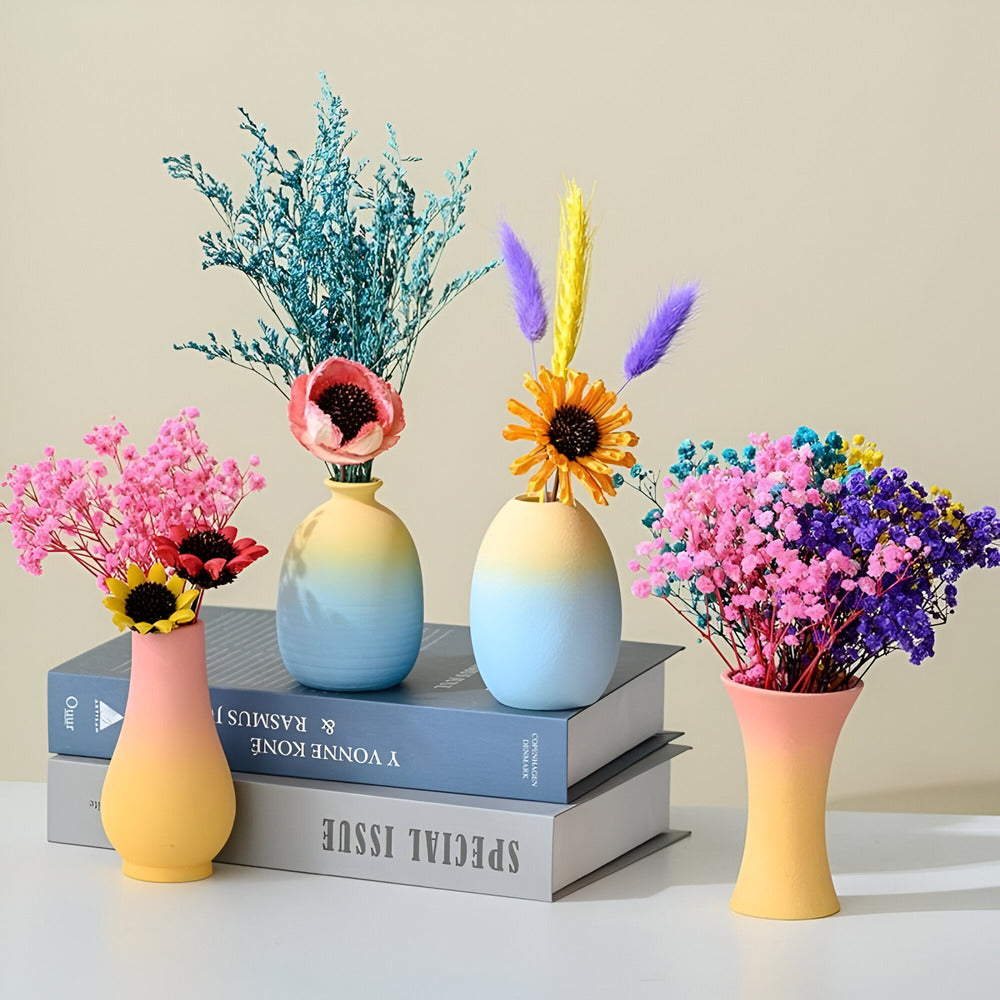 Fesara | Beautiful Porcelain Vase in Pastel Shades