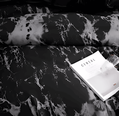 Elegant Marble Pattern 3-Piece Bedding Set
