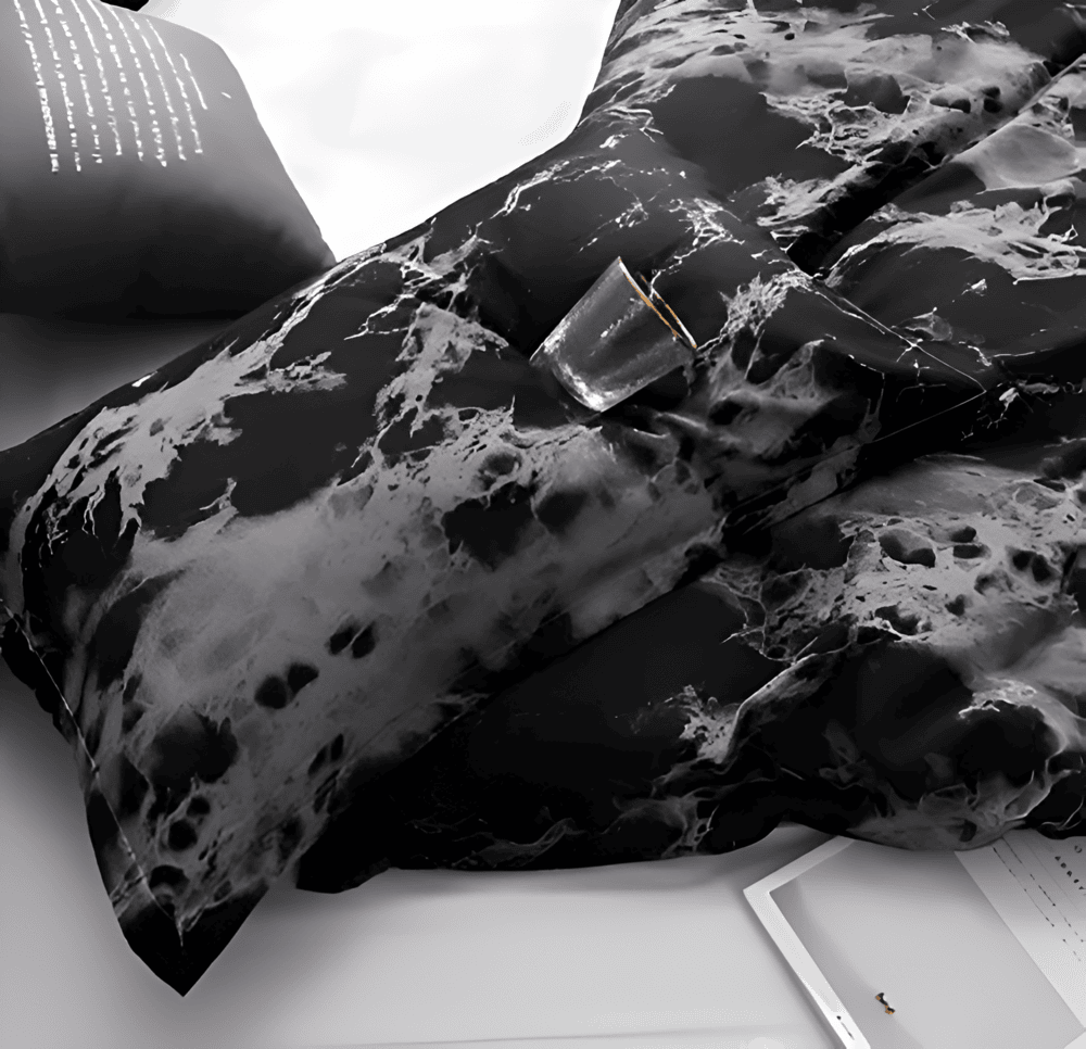 Elegant Marble Pattern 3-Piece Bedding Set