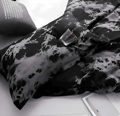 Elegant Marble Pattern 3-Piece Bedding Set