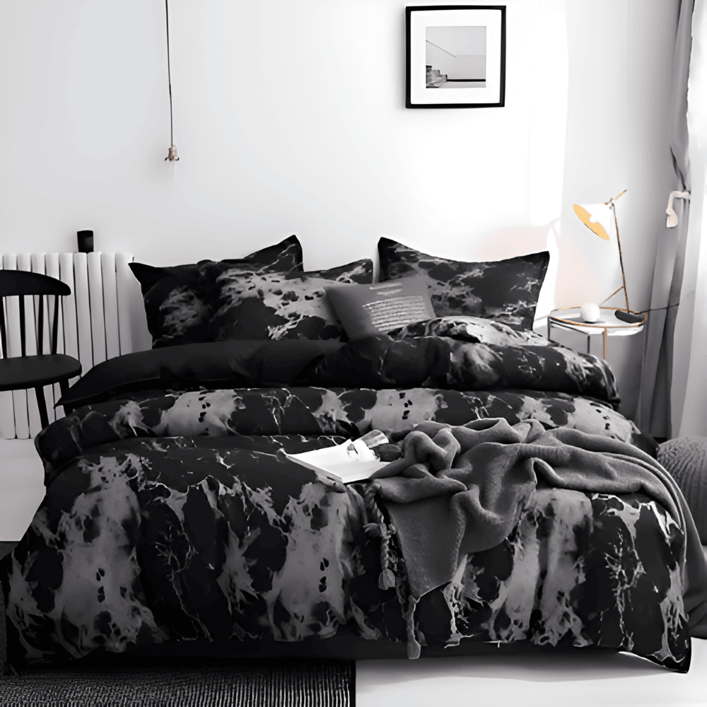 Elegant Marble Pattern 3-Piece Bedding Set