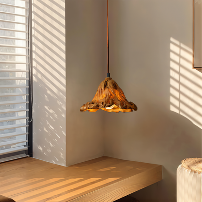 Unique Resin Pendant Light with Natural Stone Look