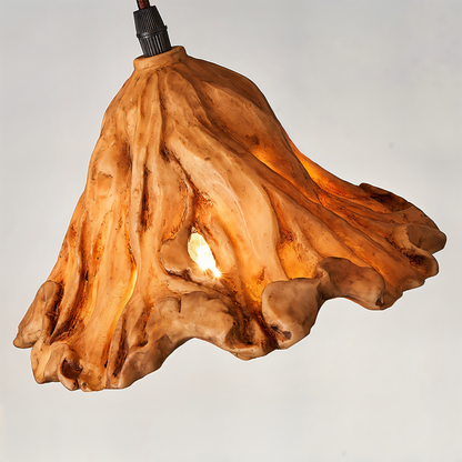 Unique Resin Pendant Light with Natural Stone Look