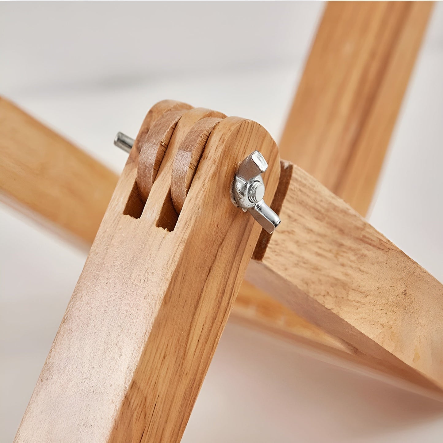 Adjustable Wooden Desk Light with Book Stand