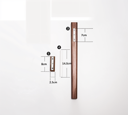 Natural Wood Wall Vase for Flower Decorating
