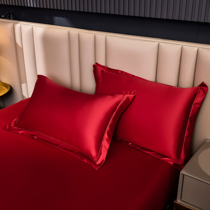 Luxurious Soft Satin Duvet Cover with Glossy Finish