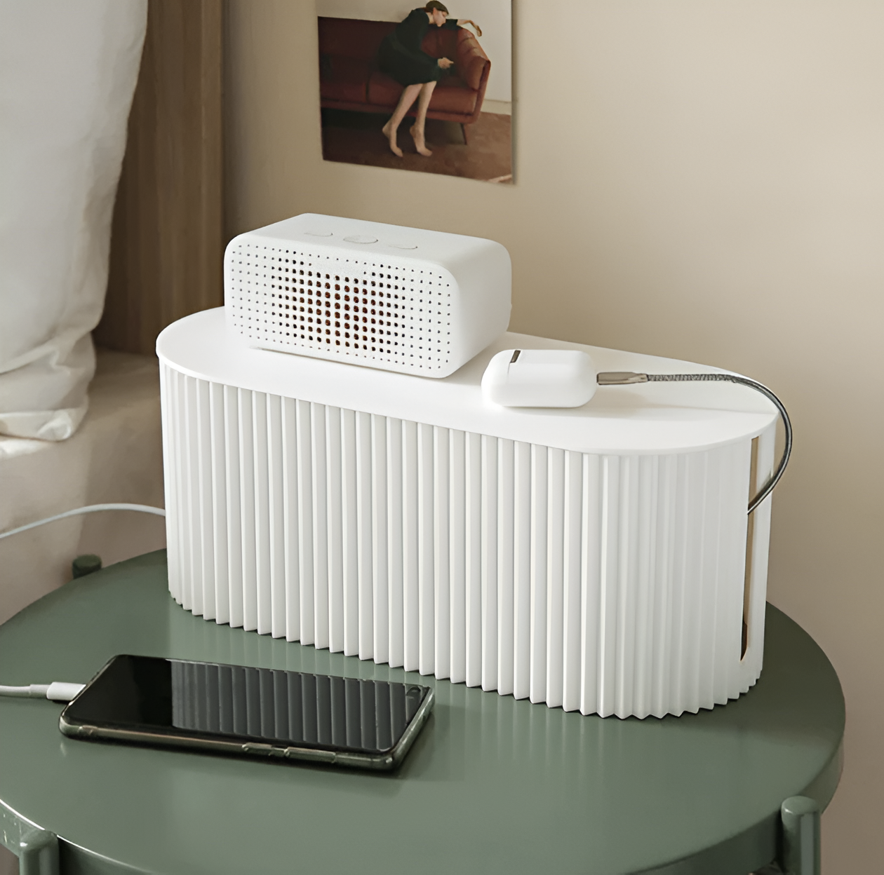 Colorful Cable Storage Box with Lid