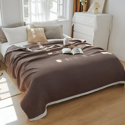 Lightweight Summer Throw Blanket Soft Cotton