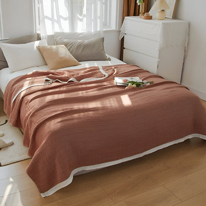 Lightweight Summer Throw Blanket Soft Cotton