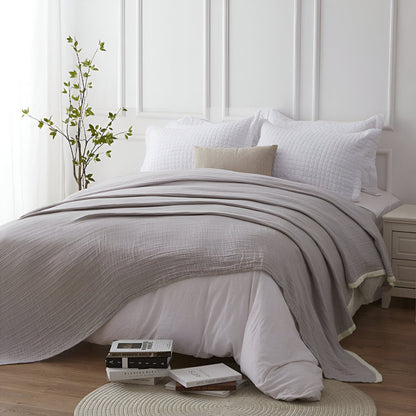 Lightweight Summer Throw Blanket Soft Cotton