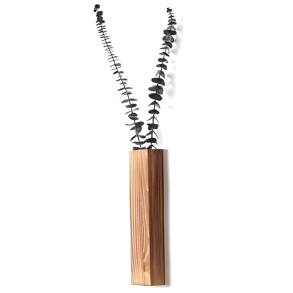 Natural Wood Wall Planter Shelf 30cm