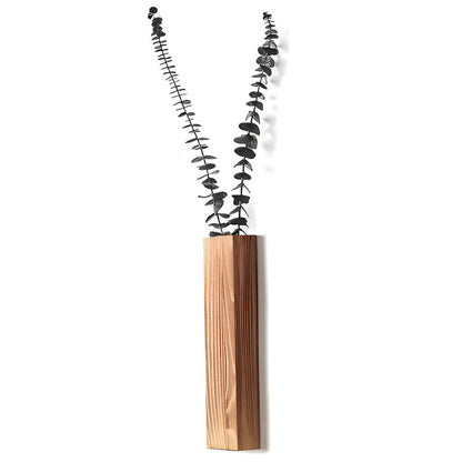 Natural Wood Wall Planter Shelf 30cm