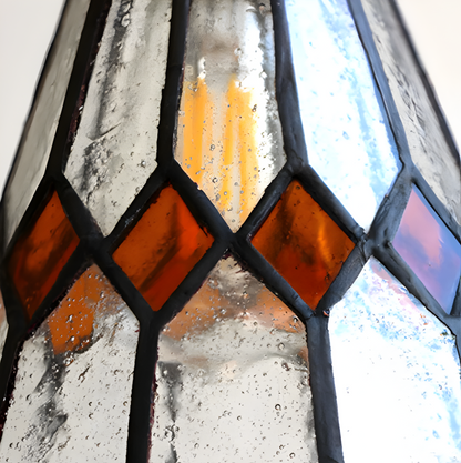 Vintage Metal Glass Pendant Lighting Fixture
