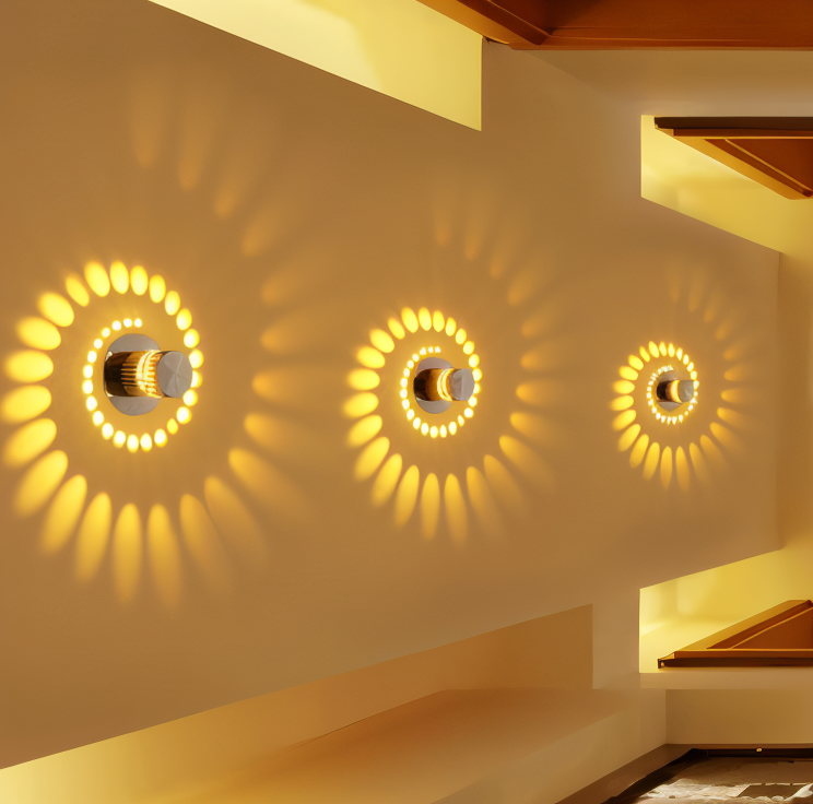 Bright LED Spiral Wall Lamp - Fesara