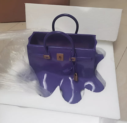 Fashionable Purse Shaped Resin Vase
