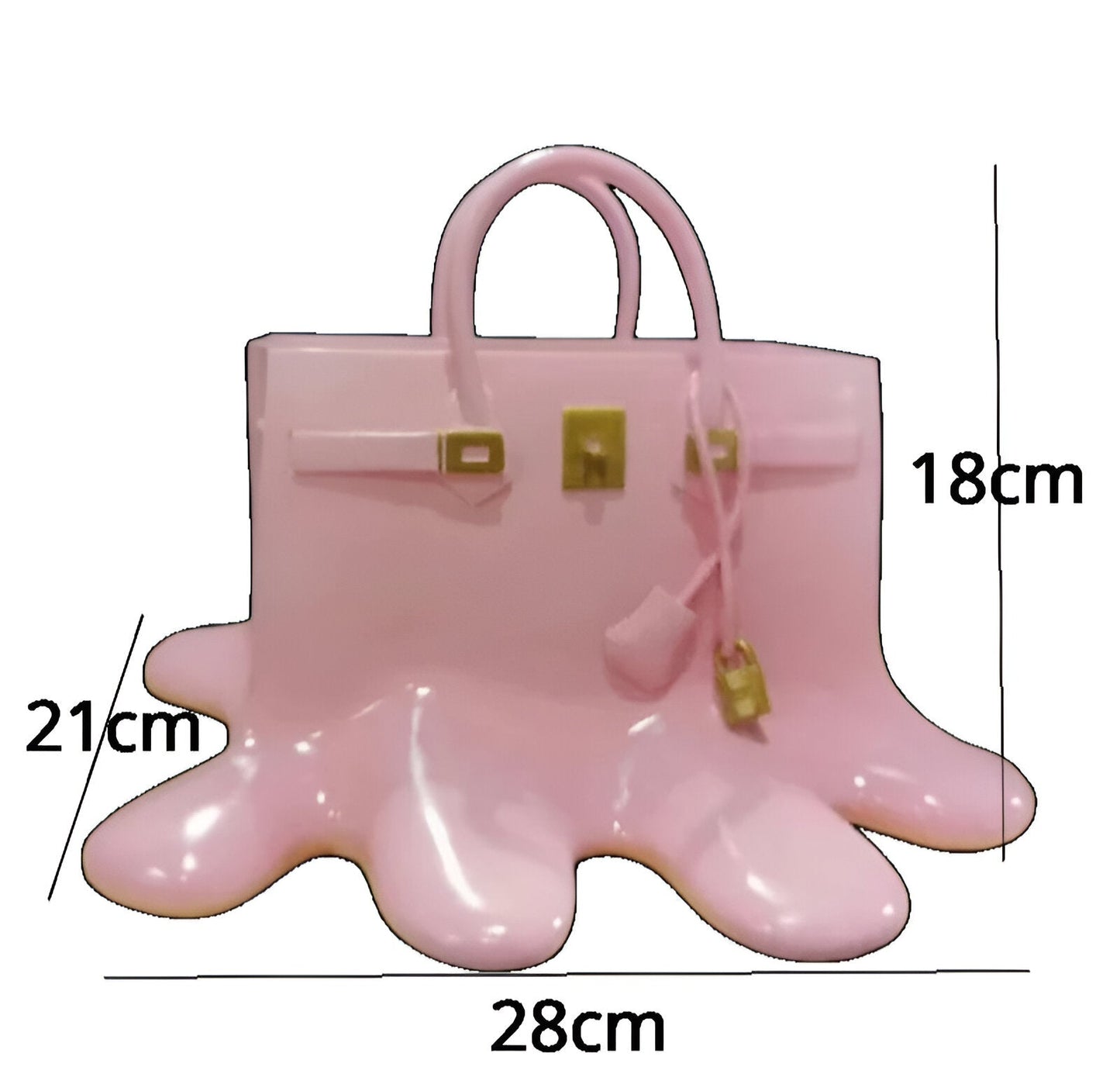Fashionable Purse Shaped Resin Vase
