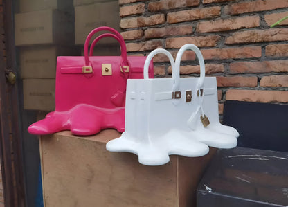 Fashionable Purse Shaped Resin Vase