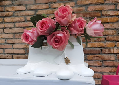 Fashionable Purse Shaped Resin Vase