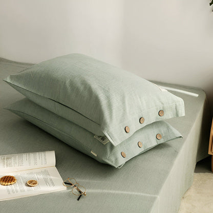 Soft Cotton Sheet Set with 2 Pillow Covers