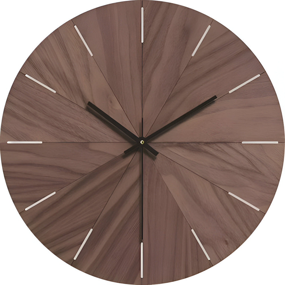 Natural Wood Simple Wall Clock - Fesara