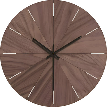 Natural Wood Simple Wall Clock - Fesara