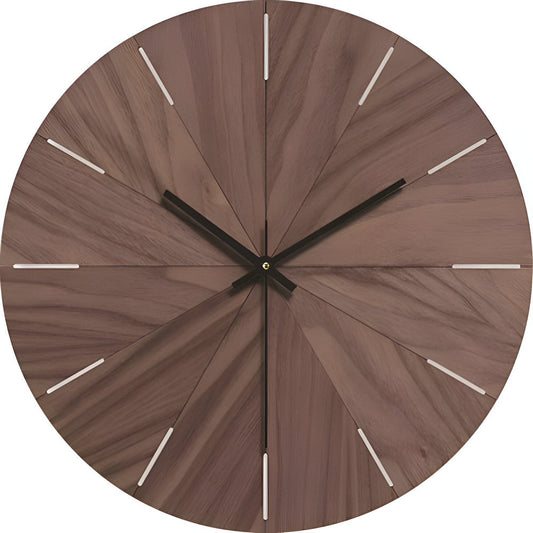 Natural Wood Simple Wall Clock - Fesara