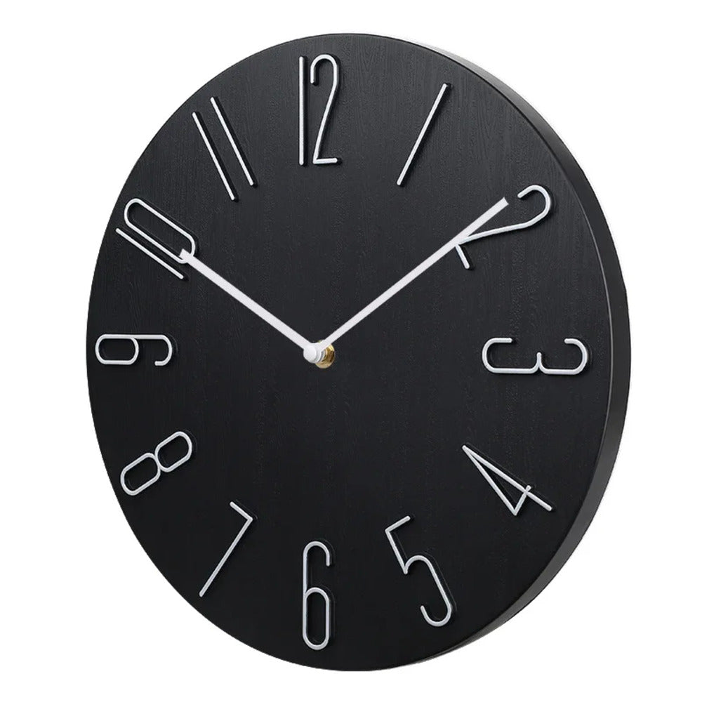 Quiet Slim Wall Clock with Modern Quartz Movement - Fesara
