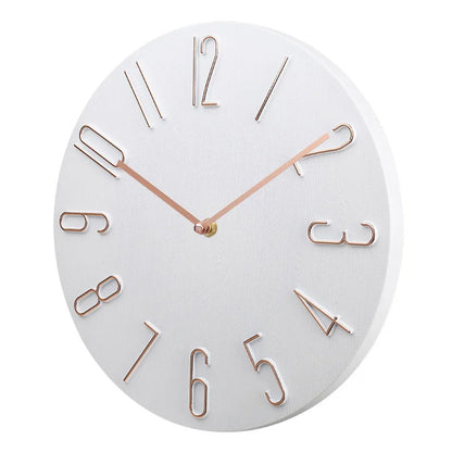 Quiet Slim Wall Clock with Modern Quartz Movement