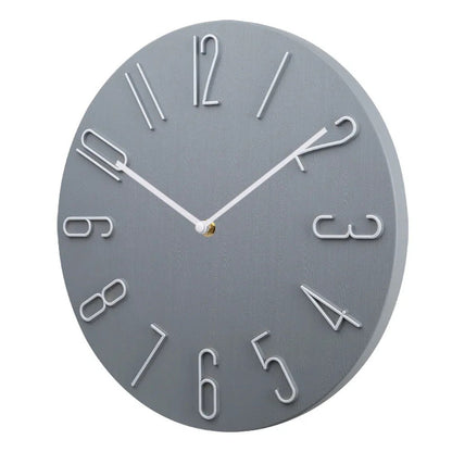 Quiet Slim Wall Clock with Modern Quartz Movement