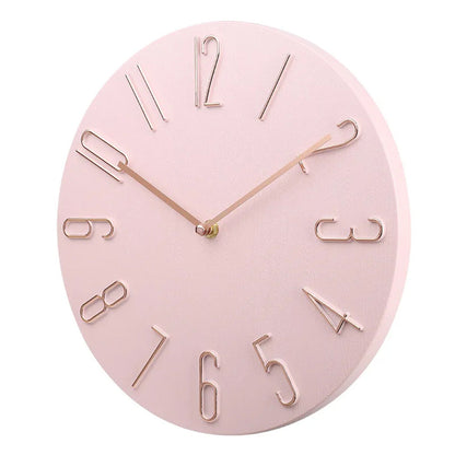 Quiet Slim Wall Clock with Modern Quartz Movement