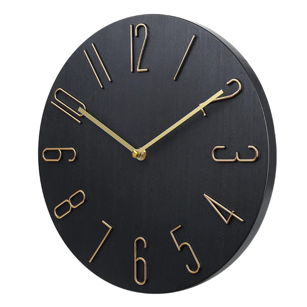 Quiet Slim Wall Clock with Modern Quartz Movement