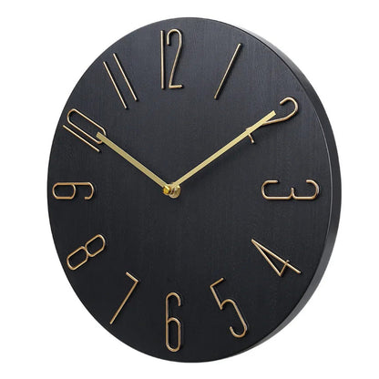 Quiet Slim Wall Clock with Modern Quartz Movement